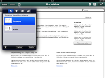 Using Omnigraffle to design the website